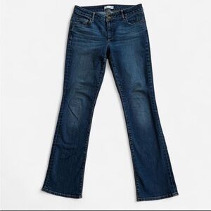 LOFT Dark Blue Curvy Bootcut Jeans
